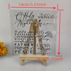 Blessing Words Metal Cutting Dies and Stamps for Scrapbooking Stencil Embossing