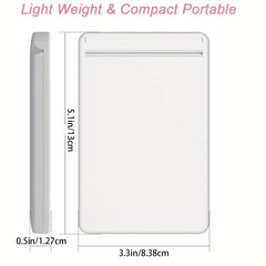 Compact LED Travel Makeup Mirror Rechargeable 1x 3x Magnifying Mirror