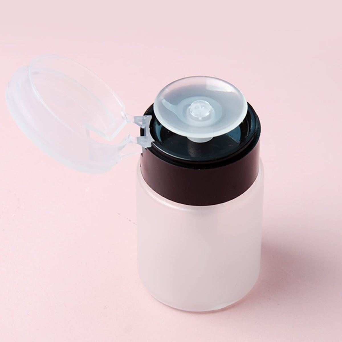 50ml Push Down Lockable Pump Dispenser Bottle Nail Polish Makeup Remover