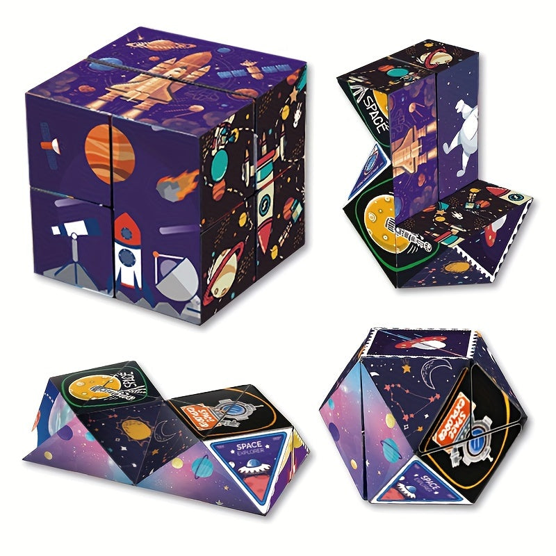 3D Infinite Deformation Cube Toy for Kids 3+ Birthday Idea