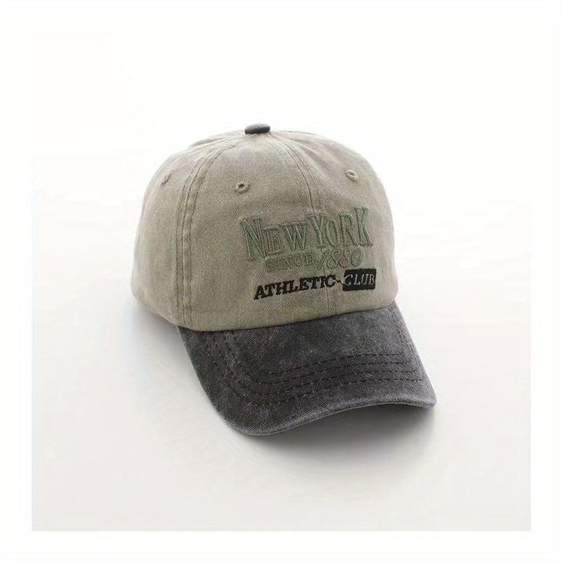 Kids Spring Autumn Adjustable Casual Baseball Cap w/ Letter Embroidery
