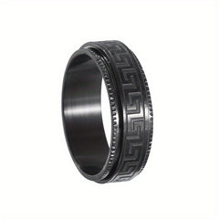 Silver Minimalist Anxiety Ring For Men