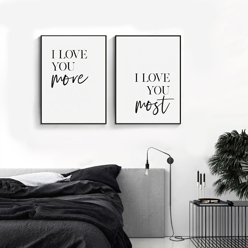 2pcs Modern Bedroom Posters for a Relaxing Space