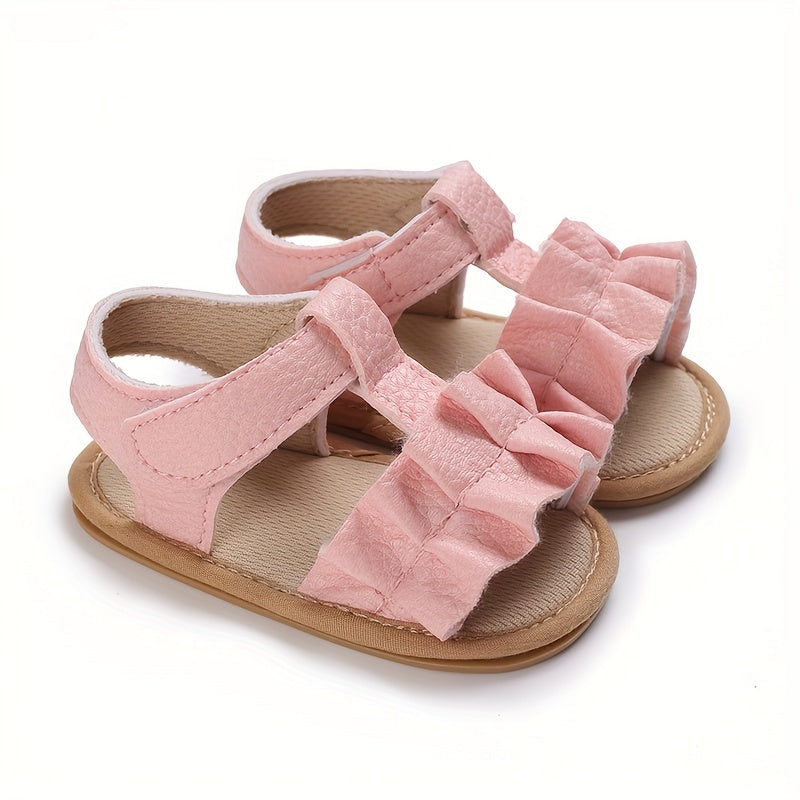 Lightweight Baby Girls Open Toe Sandals Breathable Anti Slip Sandals