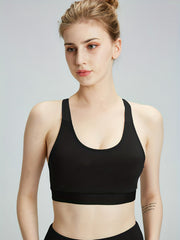Wireless Racerback Sports Bra Yoga Fitness Bra