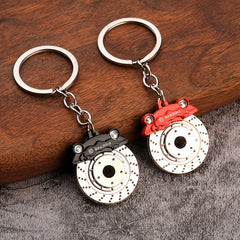 Father's Brake Car Ring Pendant Chain Key Disc Waist Keychains