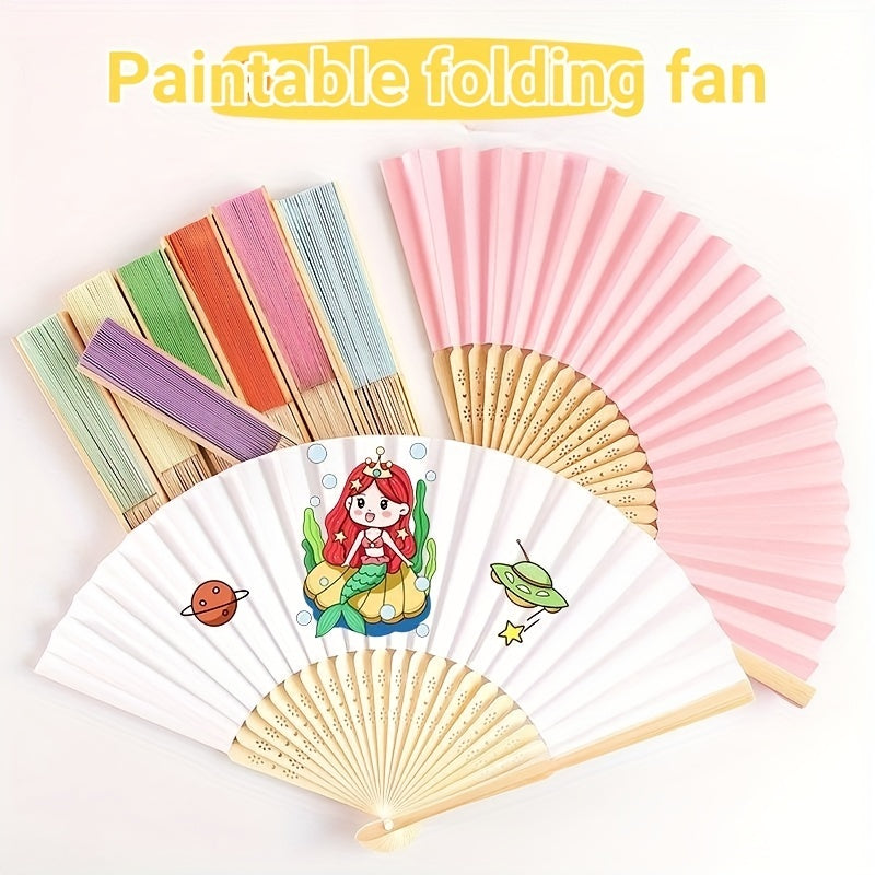 Bamboo Folding Fans for Wedding Party Decor