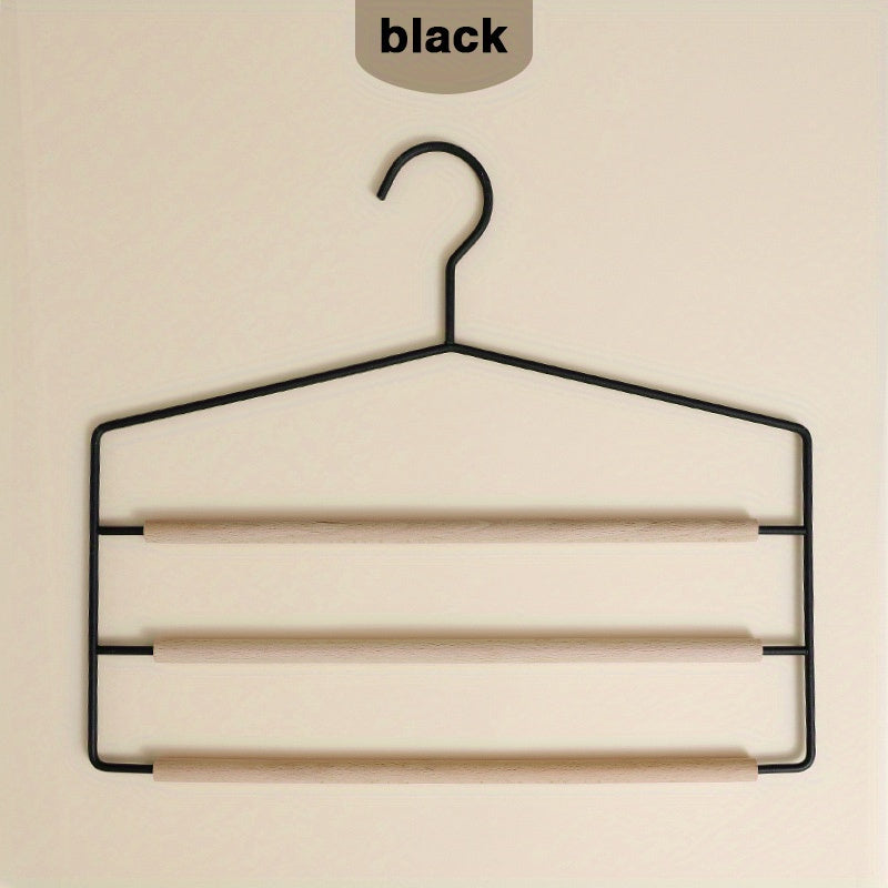 Multilayer Magic Closet Storage Organizer Wood Hanger For Clothing Pants