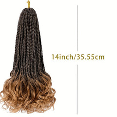 Long Braids Curly Ends Crochet Hair Extensions 35 1pack