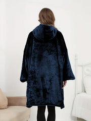  Sherpa Blanket Top Women's Fleece Wearable Lounge Casual