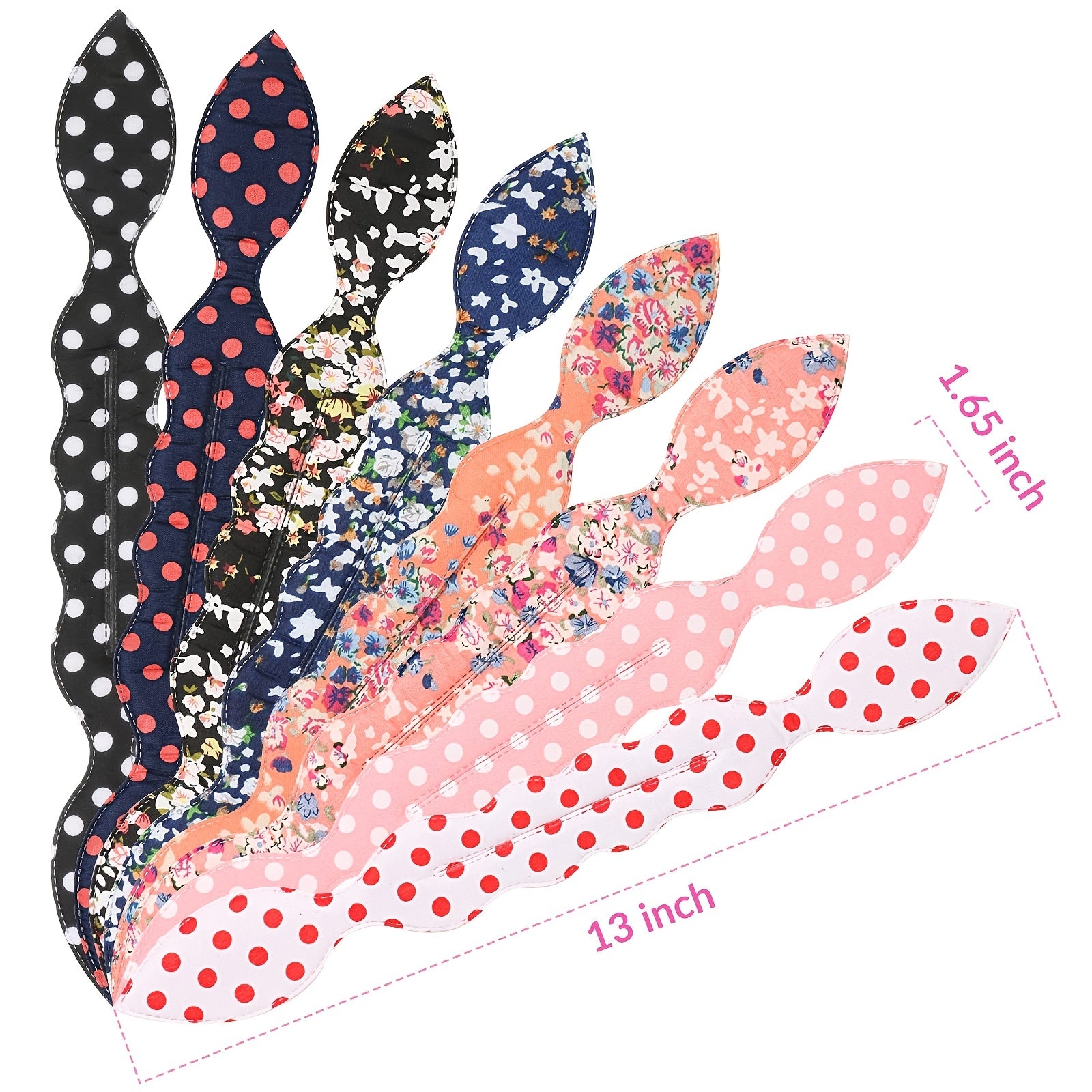 Bohemia Style Hair Bun Maker Ditsy Floral Print Headwear