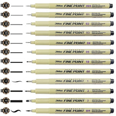 12 Pack Drawing Pens for Anime Sketching Calligraphy Art Supplies