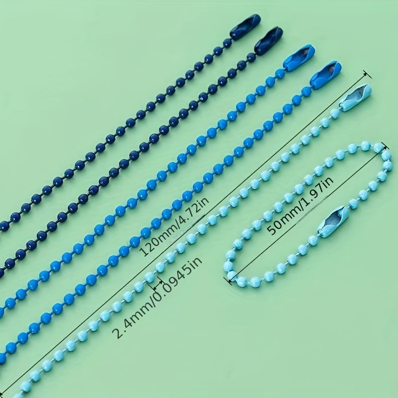 100pcs Colorful Bead Chain for Jewelry Making
