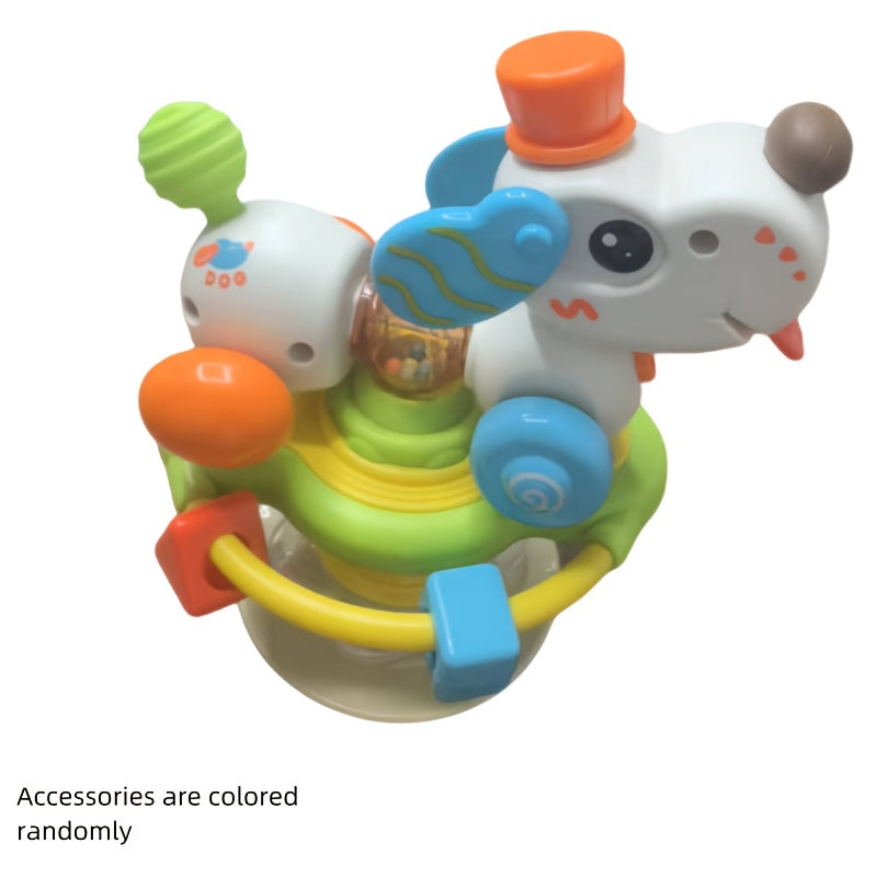 Colorful Suction Cup Spinner Toy Fun Animal Theme Rotator for Windows & Bathtubs