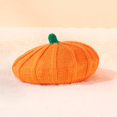 Halloween Pumpkin Beret Knitted Hat Warm Autumn Winter Parent-child Knitted Hat