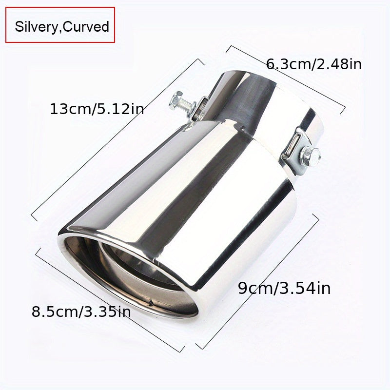 Universal Car Exhaust Tip Stainless Steel Auto Muffler Tail Pipe Car Accessories