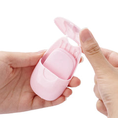 50pcs/Box Travel Hand-washing Soap Paper Aroma Sliced Cleaning Paper