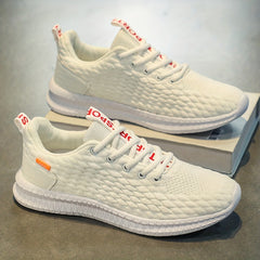  Men's Breathable Running Shoes Non Slip Lace Up Sneakers