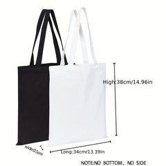 Floral Print Tote Bag Large Capacity Canvas Beach Bag