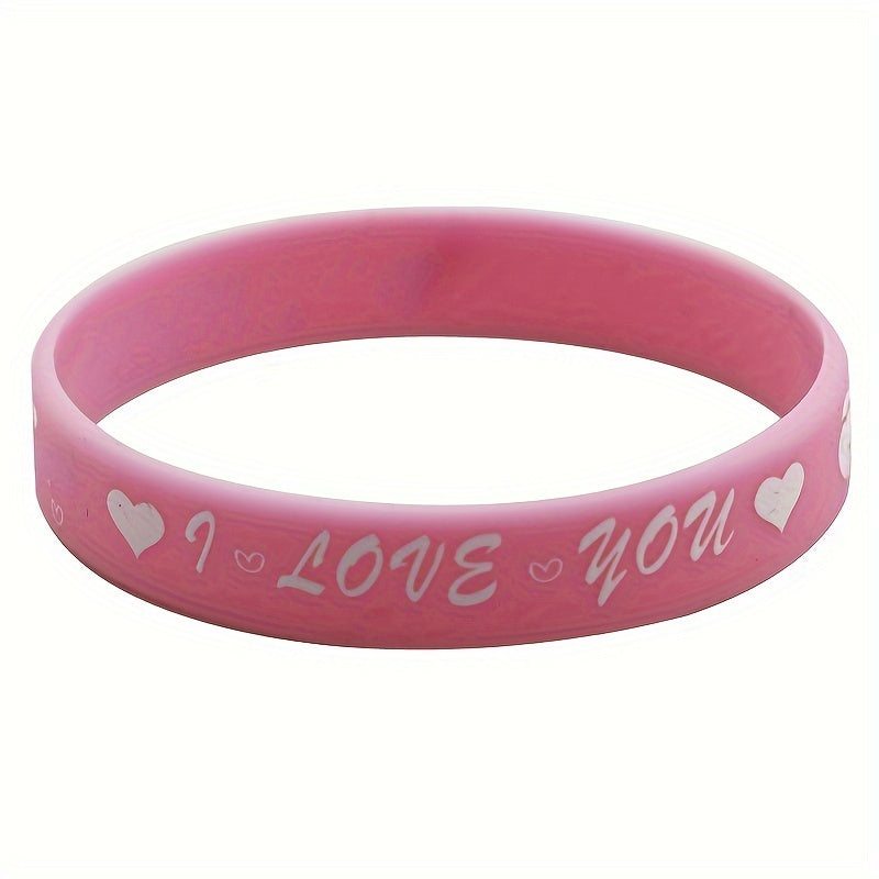 Heart Pattern Bracelet Silicone Party Gift Holiday Bracelet