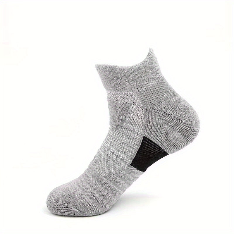 3 Pairs Breathable Anti-Slip Ankle Socks for Sports, Basketball, Jogging