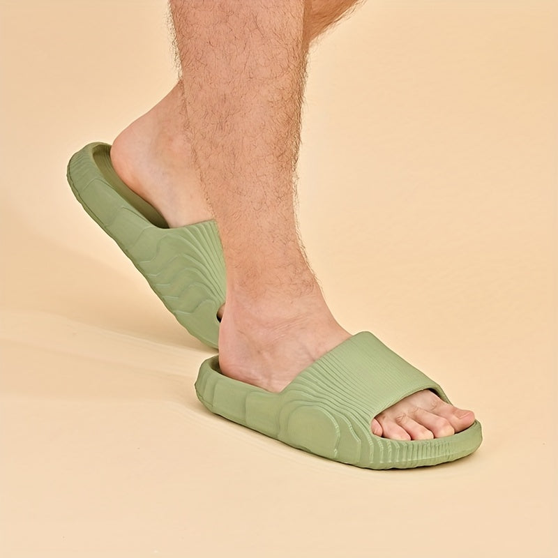 Men's Cloud Slides Pillow Slippers Open Toe Shoes Indoor Outdoor Non-Slip