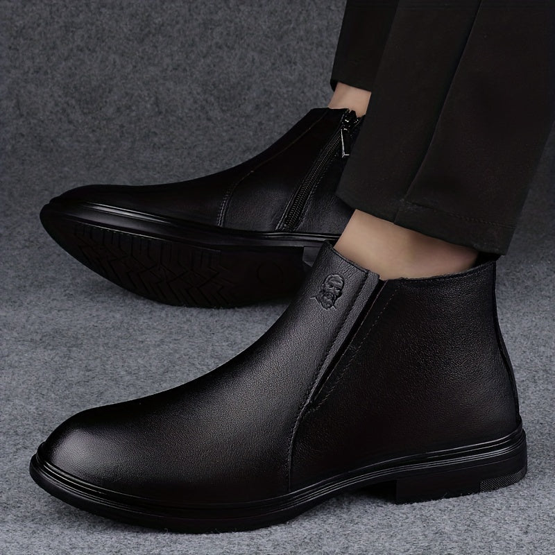 Men's Leather Chelsea Boots Casual Walking Shoes