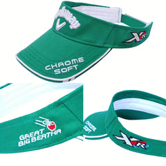 Sunscreen Visor Hat with Letter Embroidery for Men