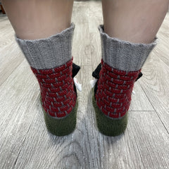 Cartoon Knit Socks Comfy & Warm Christmas Floor Socks Women's Stockings