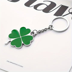 Four Leaf Clover Keychain Luck Couples Key Ring Creative Keychain