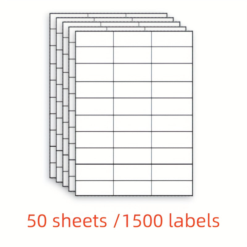 1500pcs A4 Self Adhesive Address Labels 50 Inkjet SKU Labels