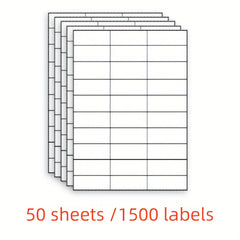 1500pcs A4 Self Adhesive Address Labels 50 Inkjet SKU Labels