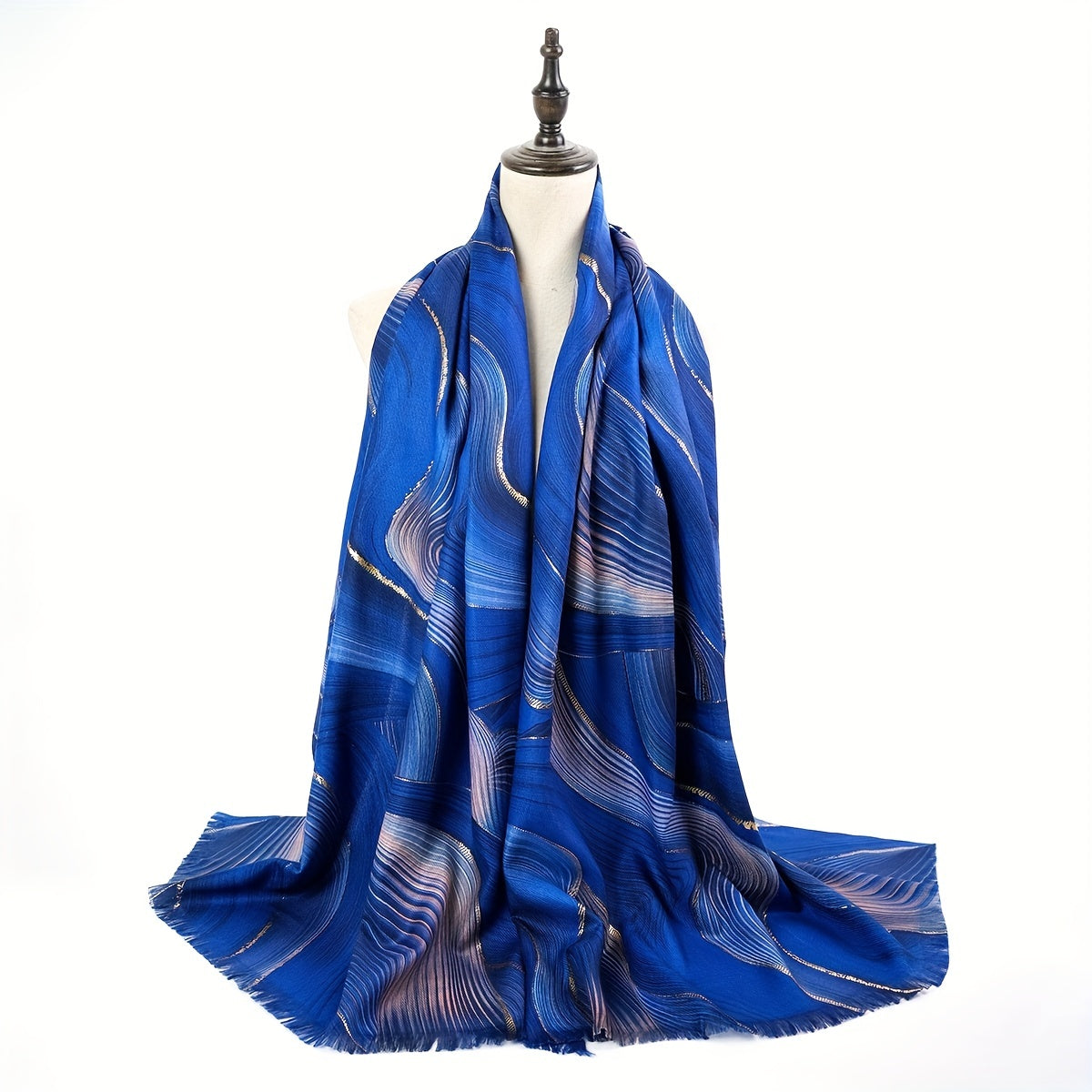 Cashmere Scarf Double Side Printed Shawl Long Hot Stamping Fringed Shawl Wrap