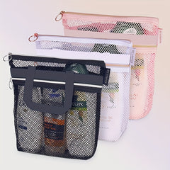 Portable Shower Tote Mesh Travel Toiletry Bag