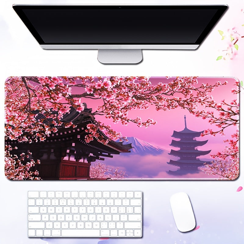 Japanese Style Natural Rubber Oversized Non Slip Mouse Pad for Laptop Desks