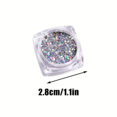 6pcs Glitter Nail Sequins Face Body Ornaments