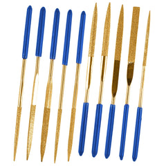 10pcs Mini Titanium Coated Files Kit for Wood Ceramic Glass