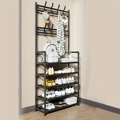 5 Layer Shoe And Hat Rack Standing Coat Rack