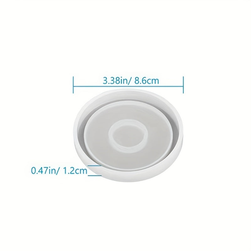 DIY Round Coaster Silicone Mold for Resin Cement