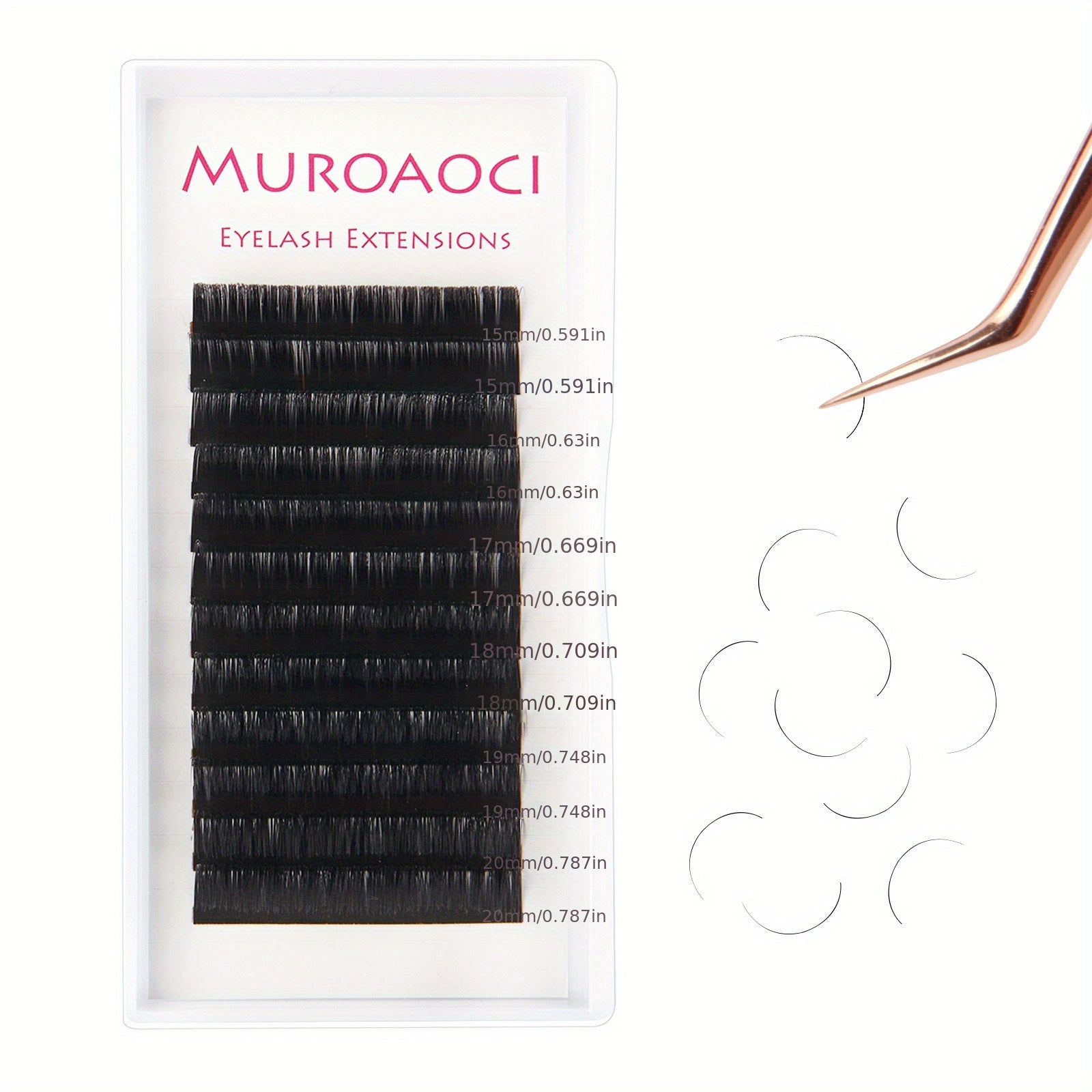 Soft Mink C Curling Lashes 8 15 20 Mm Cluster Lashes Extension