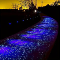 2000pcs Glow In Dark Pebble Stones Path Garden Decor