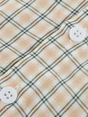 Kids Plaid Shirt Long Sleeve Collared Casual Top Boys Summer