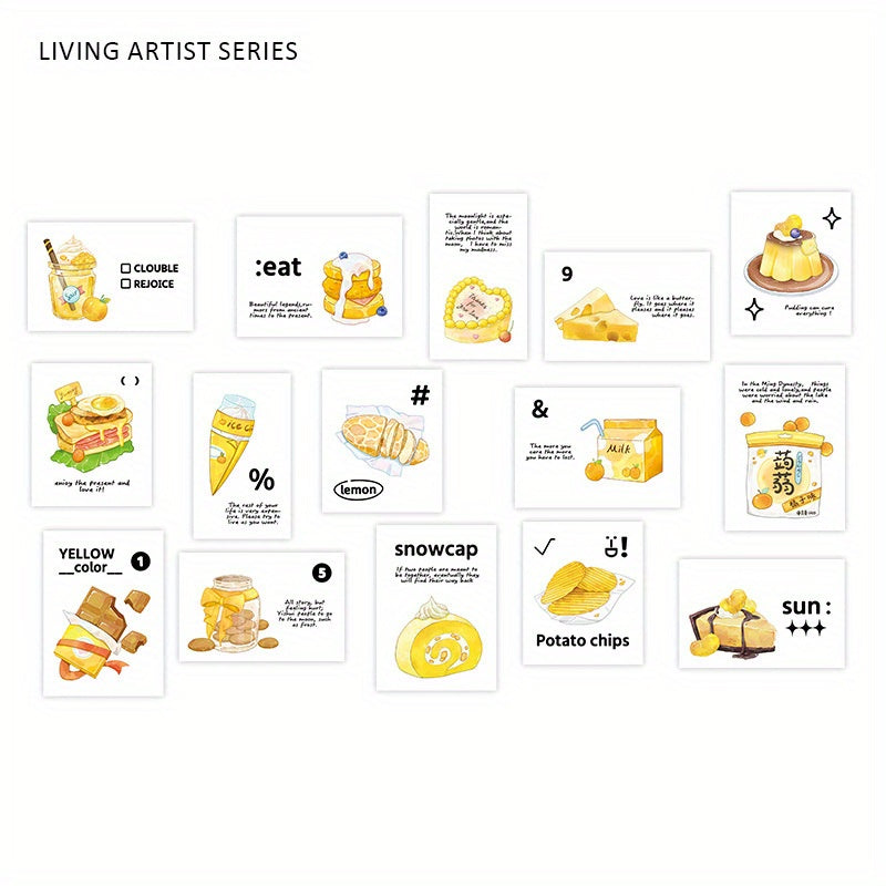 30 Sweet Dessert & Snack Sticker Sheets - Scrapbook & Notebook Decoration