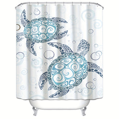 Waterproof Sea Turtle Shower Curtain - Bathroom Decor