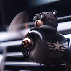 Cartoon Bear Pilot Car Air Freshener Teddy Bear Car Air Vent Perfume