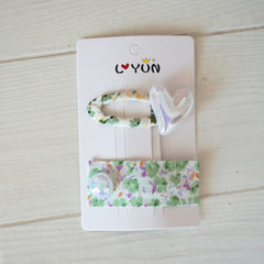 Girls Floral Print Hair Clip Hair Accessories