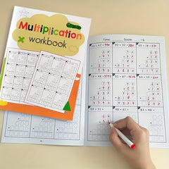 YUYNLEP 2D Multiplication Workbook with Daily Timed Math Tests