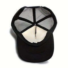Floral Peace Sign Tucker Hat Mesh Casual Baseball Cap Unisex Sunshade Dad Hats