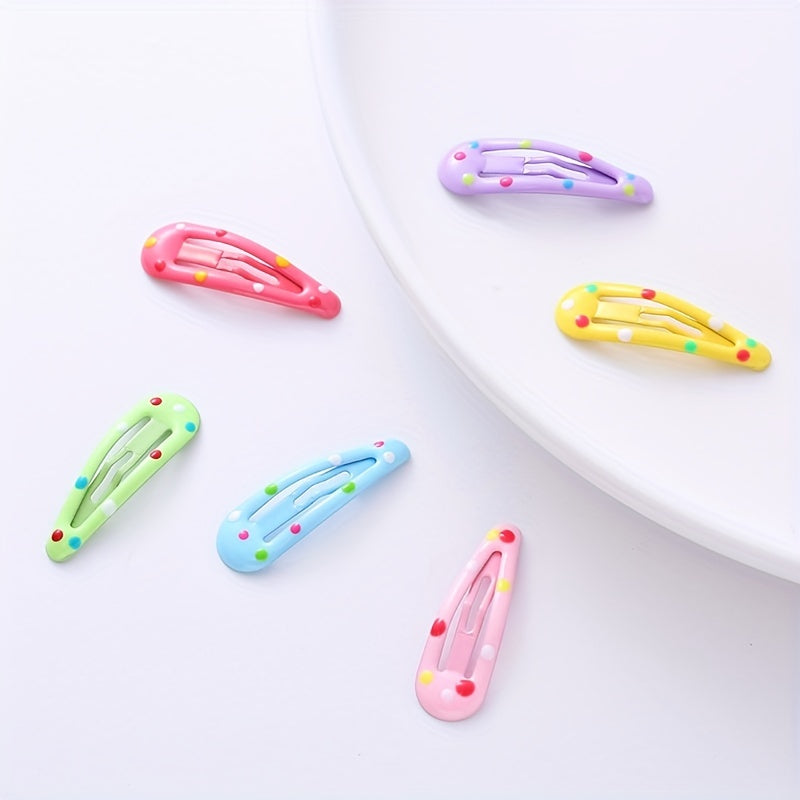 Y2K Candy Hair Clip Snap Clip Metal Hair Slides Non Slip Hair Accessory