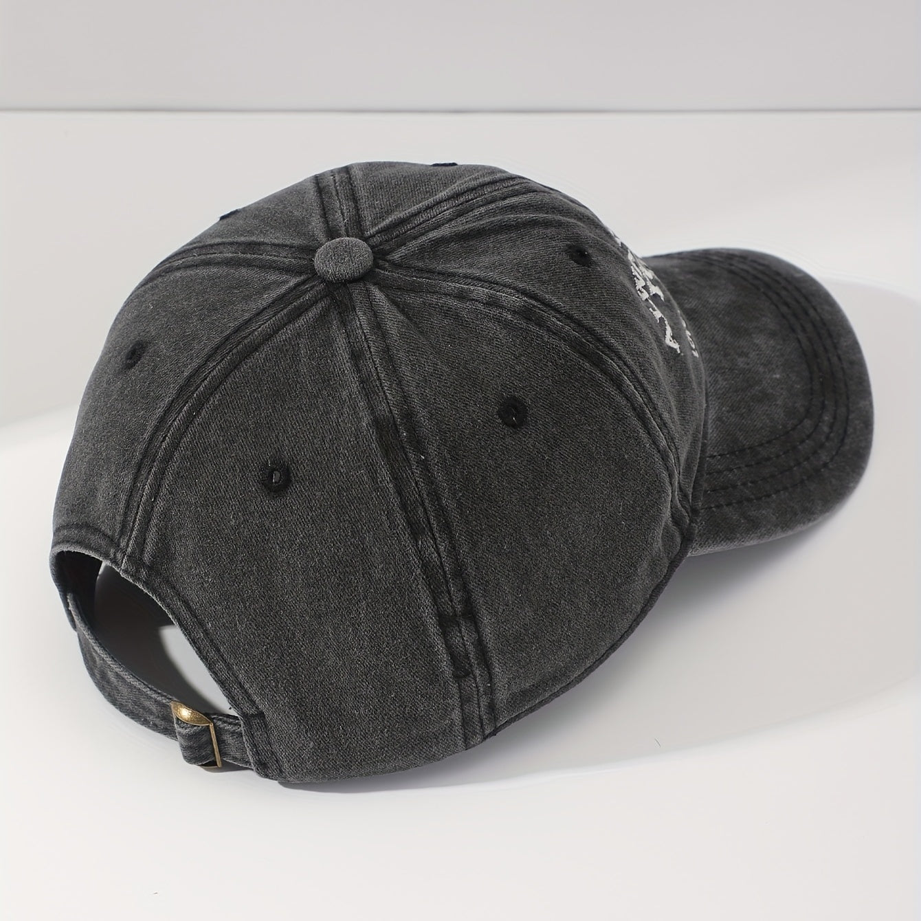 Men's Washed Trucker Hat Alphabet Baseball Cap